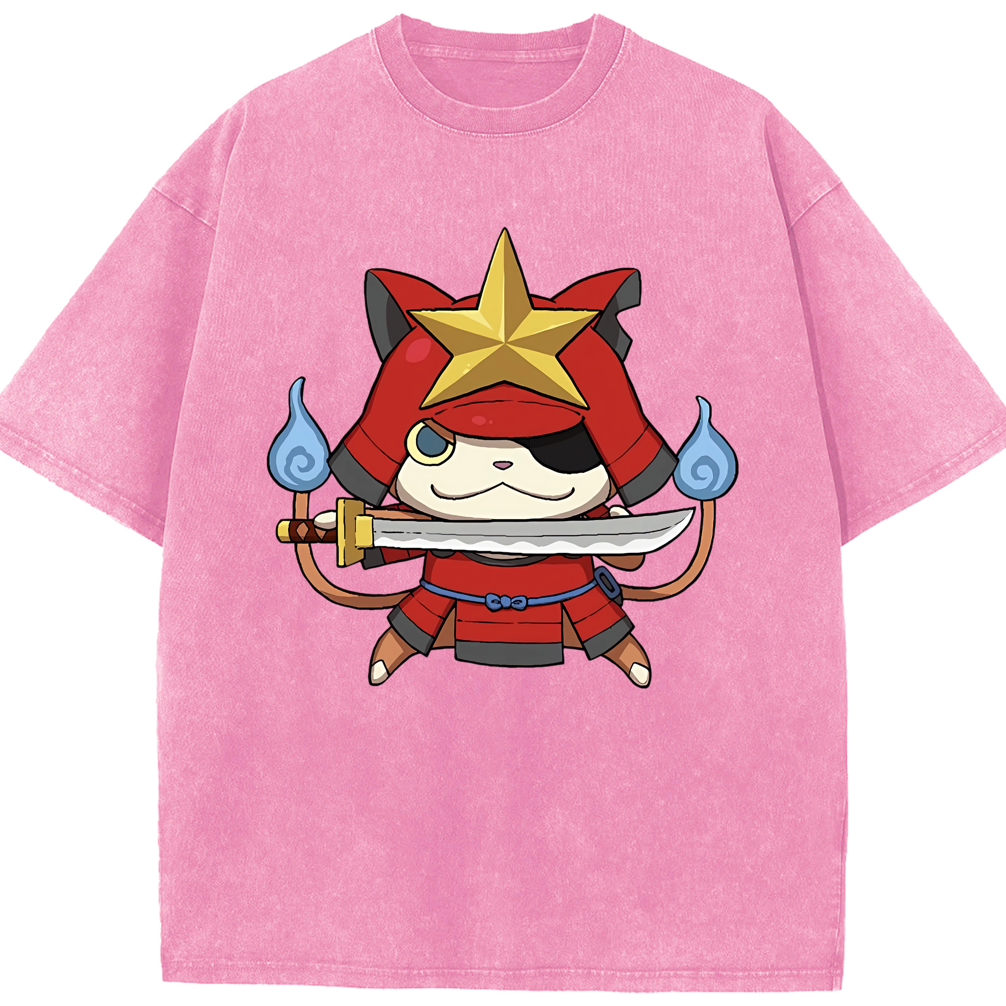 （画像用） 妖怪ウォッチ Yo-kai Watch 綿100% ヴィンテージ風 半袖Tシャツ（フロントプリント）